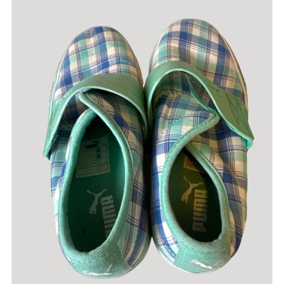 Women's Plaid Puma Slip on Sneakers Shoes, Size 6 Eur 36 Sku 2542 - Picture 8 of 10